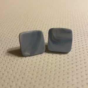 Handmade clay stud earrings